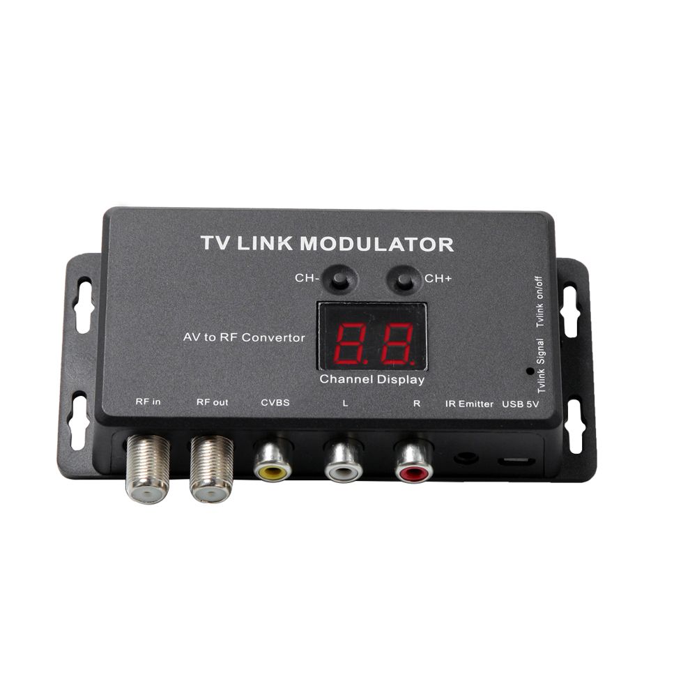 TM70 UHF TV LINK Modulator AV To RF Converter IR Extender