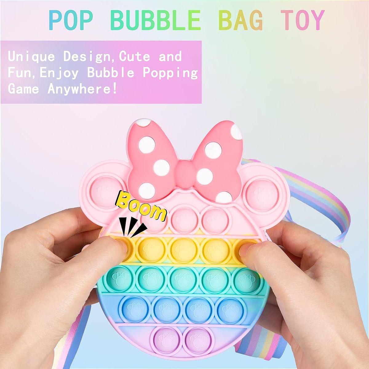 Pop Fidget Toys Shoulder Bags Mickey