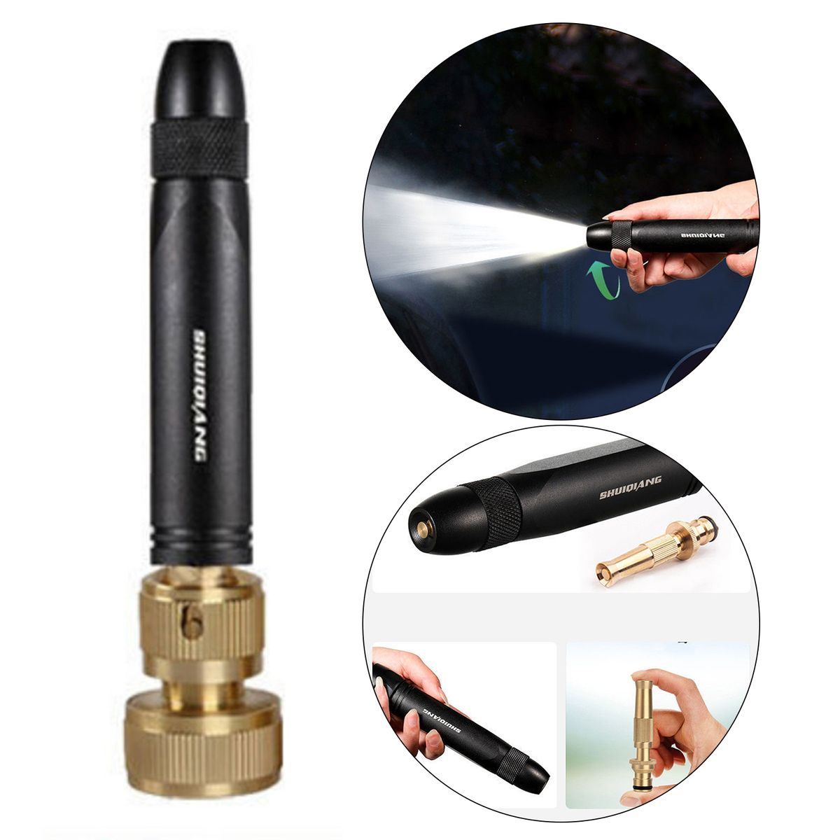 Portable High Pressure Spray Guns Long Rod Car Washer Wand Water Gun Watering Sprayer Irrigation