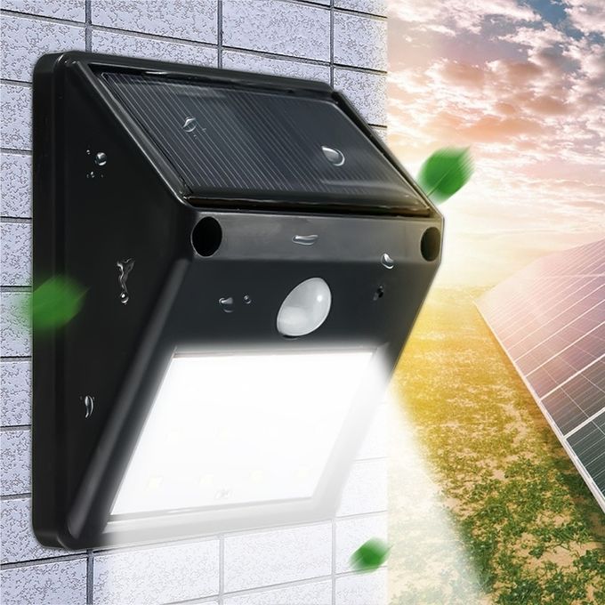 LED Solar Power Wall Light Outdoor Waterproof Yard Path Lamp