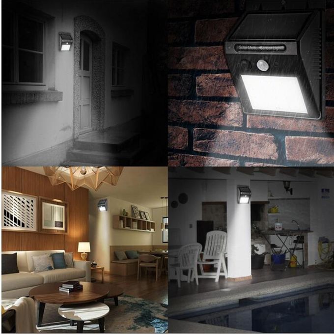 LED Solar Power Wall Light Outdoor Waterproof Yard Path Lamp