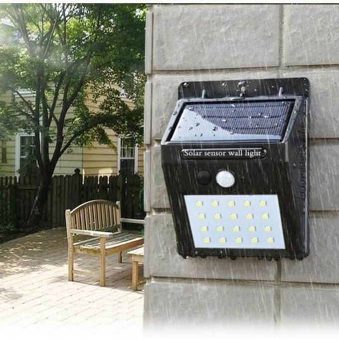 LED Solar Power Wall Light Outdoor Waterproof Yard Path Lamp