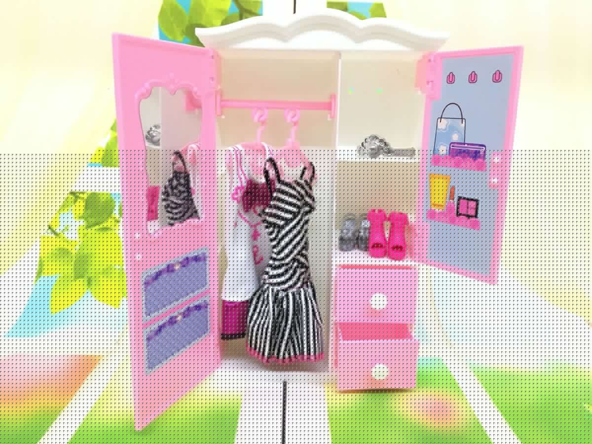 Fashion Mini Accessories Wardrobe For Barbie Doll Dream
