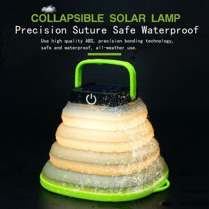 CLAITE Solar Portable Lantern Camping Light LED Waterproof