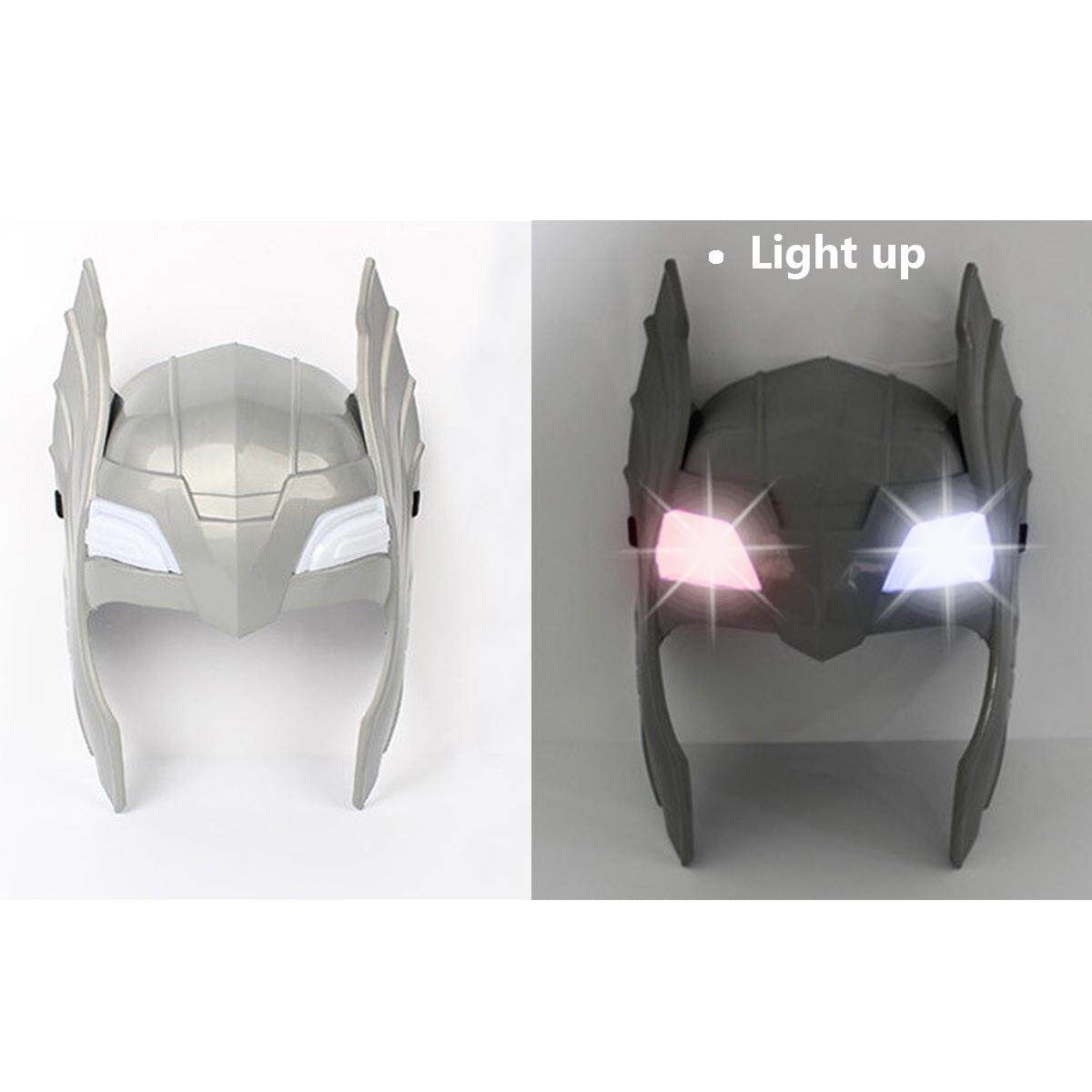 LED Glowing And Sounds Hammer LED For Thor Action Figures Kids Cosplay Toys Helmet (mask)