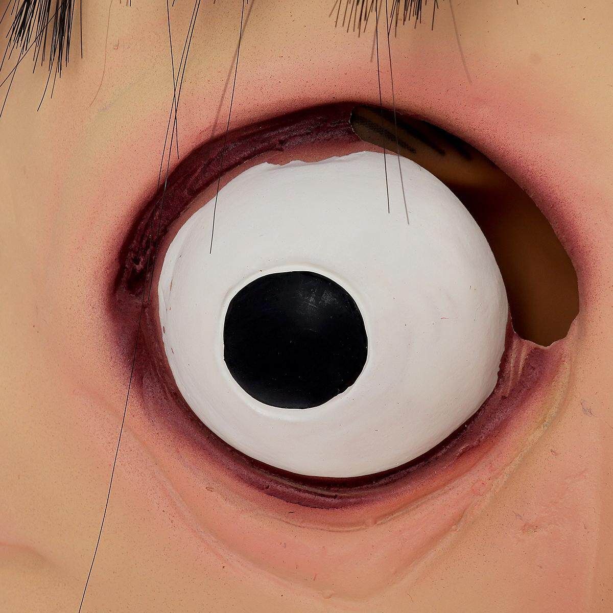 Scary Momo Games Latex With Long Hair Adult Halloween Costume Party Props Black