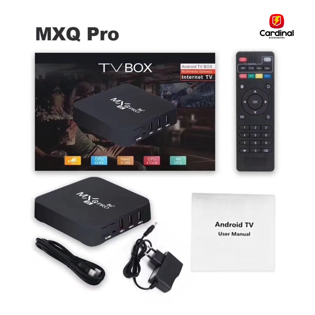 5G 4K Android 10.0 TV Box - Black