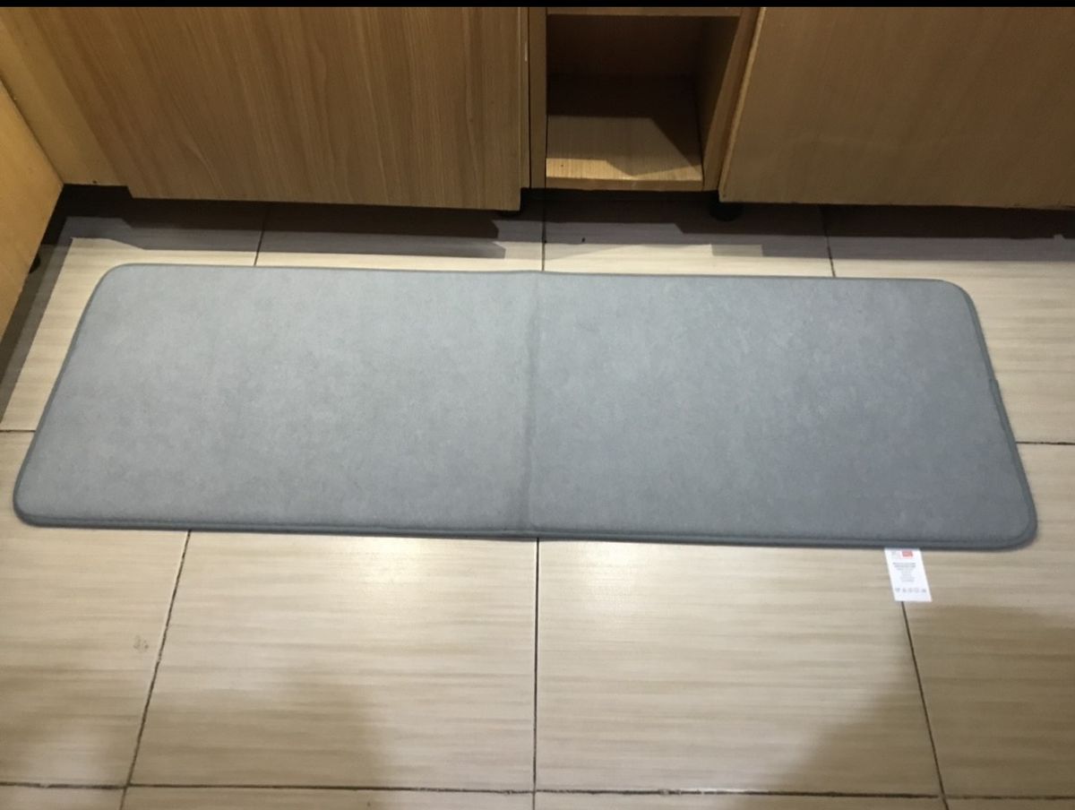 40X120cm Bathroom Water Absorbent Floor Mat Mate Grey