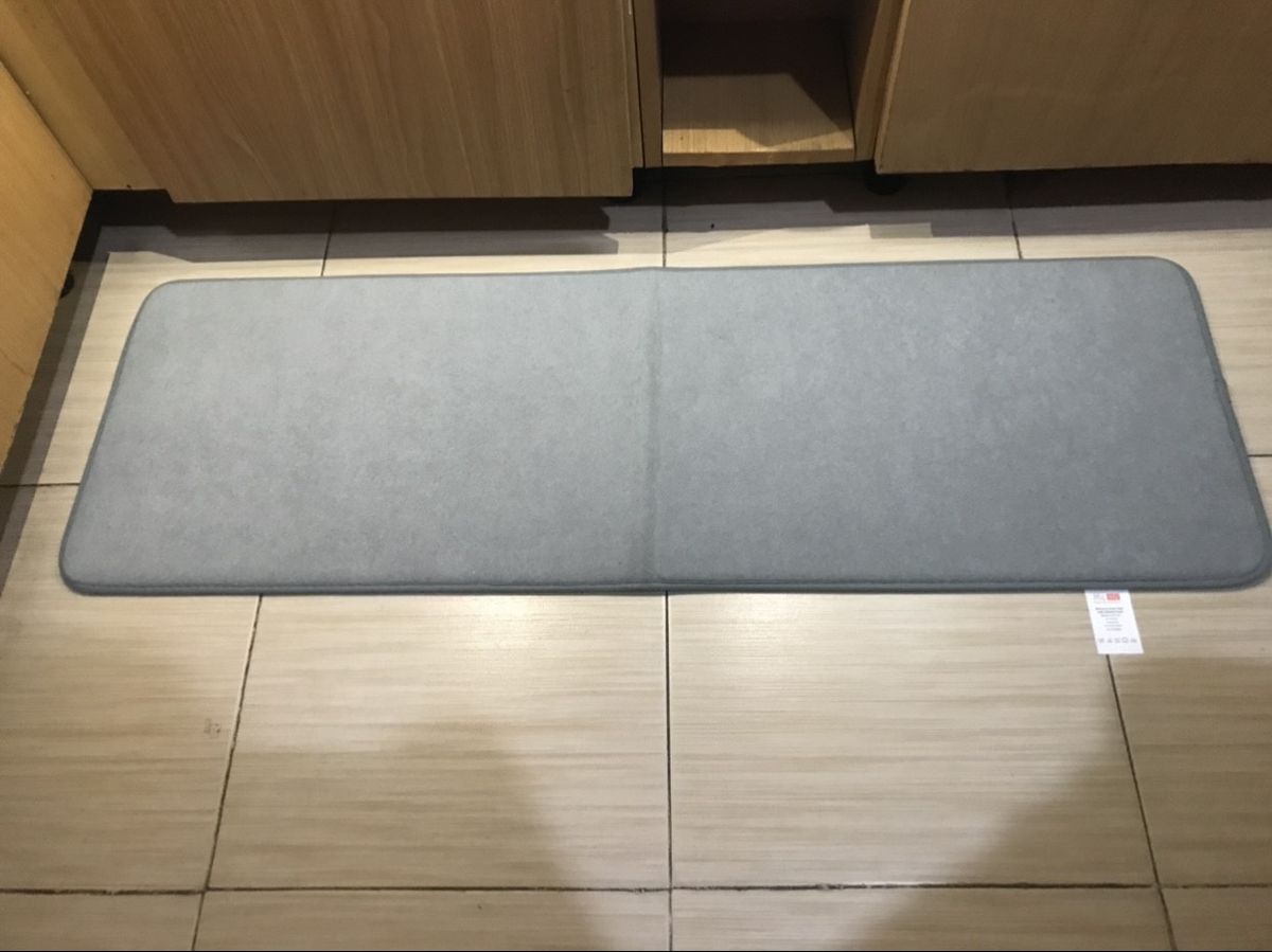 40X120cm Bathroom Water Absorbent Floor Mat Mate Grey