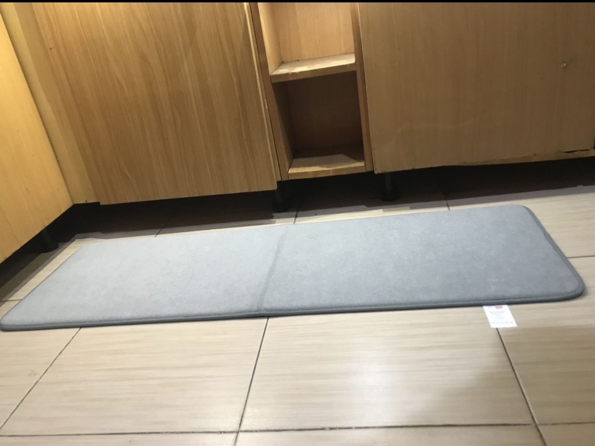 40X120cm Bathroom Water Absorbent Floor Mat Mate Grey