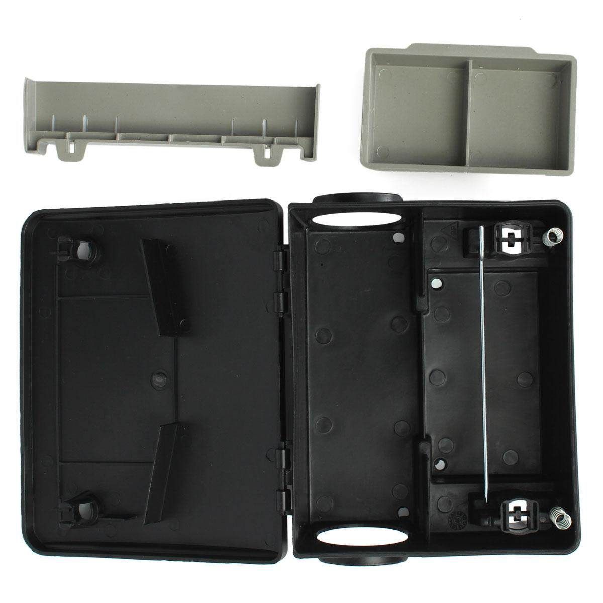 4pcs Professional Home Rodent Bait Block Station Box Case Trap With Key For Rat Mouse