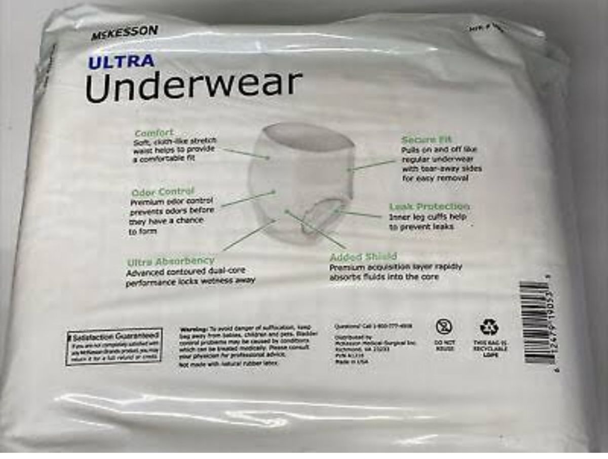 Mckesson Adult Disposable Pull On Diapers Ultra