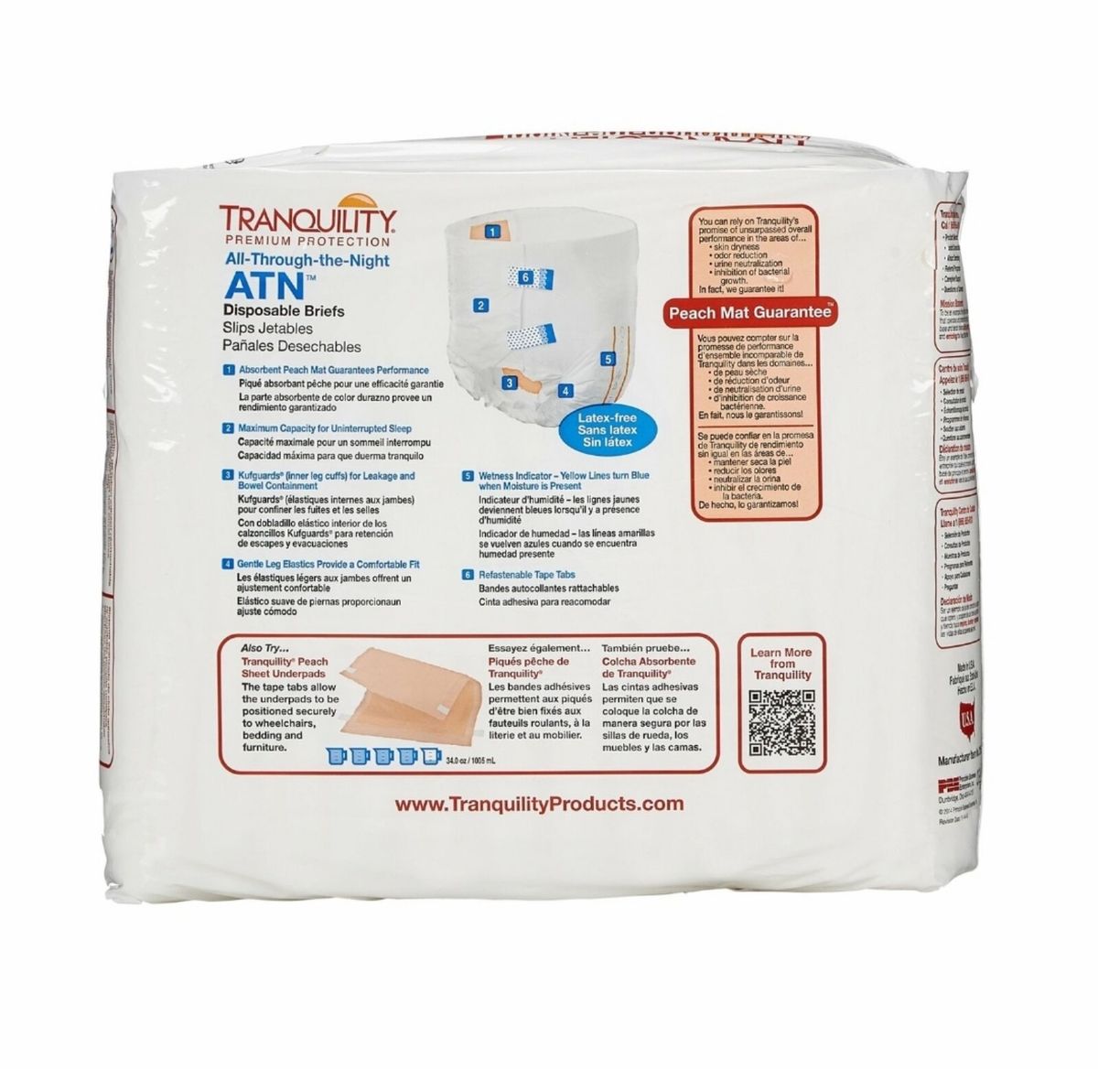 Tranquility's ATN (All Through The Night) Disposable Briefs