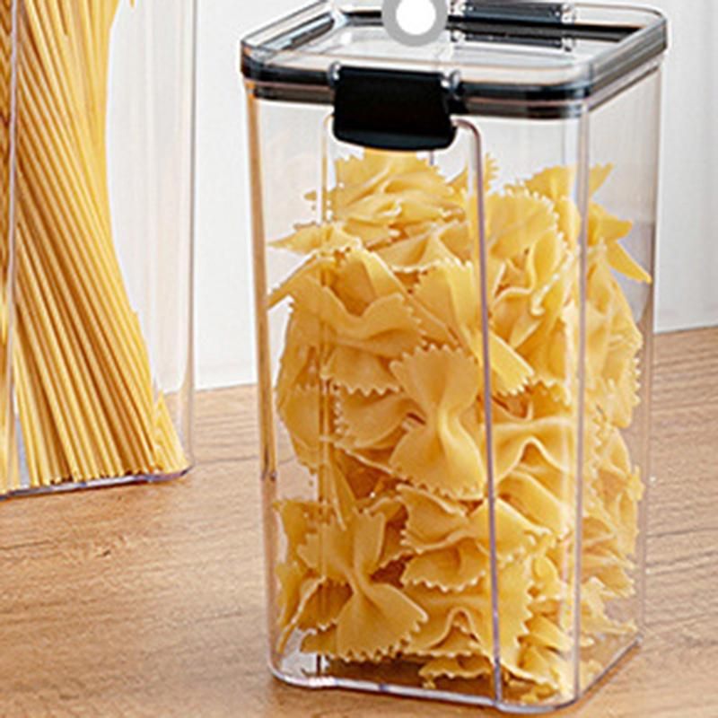 Sealed Jar Transparent Plastic Kitchen Spice Food Storage Tank Household Grain Multi-Grain Storage Box 1300Ml
