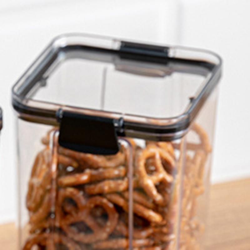 Sealed Jar Transparent Plastic Kitchen Spice Food Storage Tank Household Grain Multi-Grain Storage Box 1300Ml