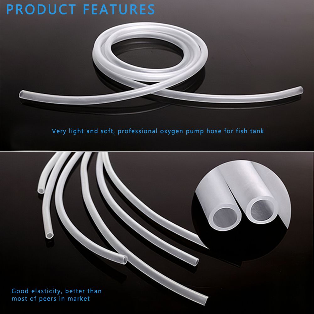 Soft Silicone Oxygen Pump Hose 4mm 6mm Pump Tube For Air