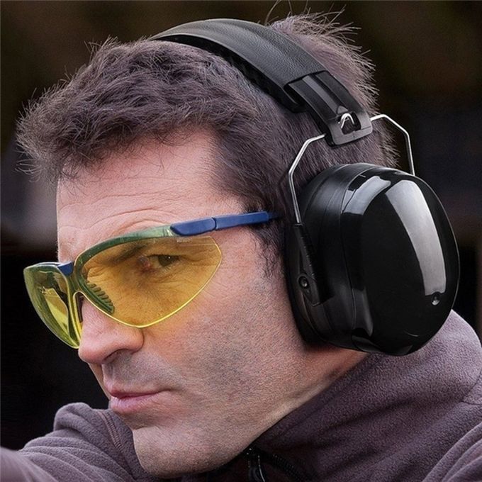 Soundproof Earmuffs Anti-Noise Sleep Noise Reduction Work Protective-black-