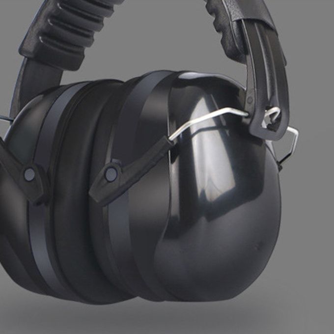 Soundproof Earmuffs Anti-Noise Sleep Noise Reduction Work Protective-black-