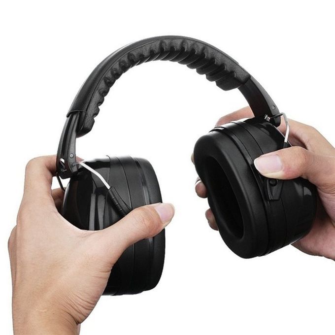 Soundproof Earmuffs Anti-Noise Sleep Noise Reduction Work Protective-black-