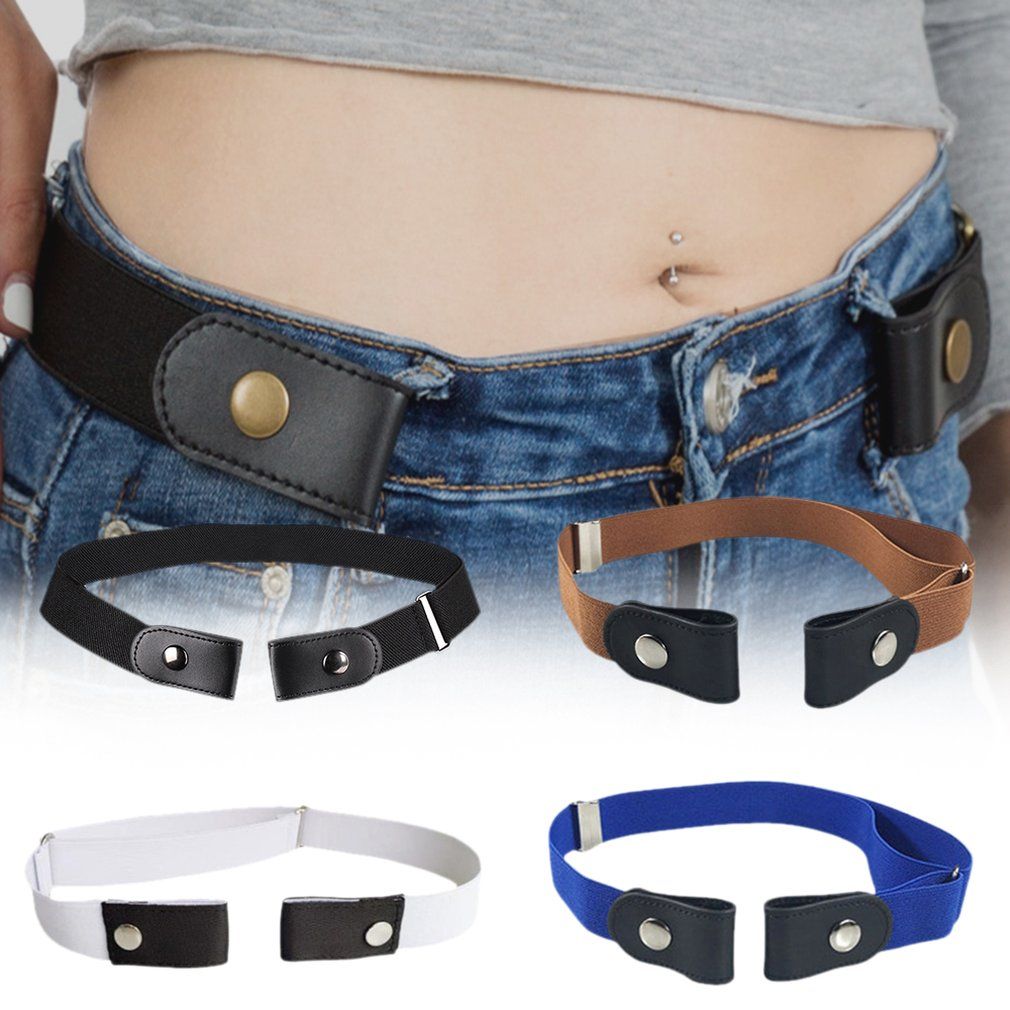 Slim Stretch Invisible Belt Simple Lazy Belt  Elastic Belt Elastic Belt