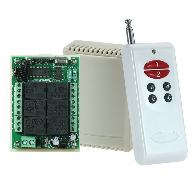 433Mhz DC 12V 6CH Channel Universal 10A Relay Wireless RF