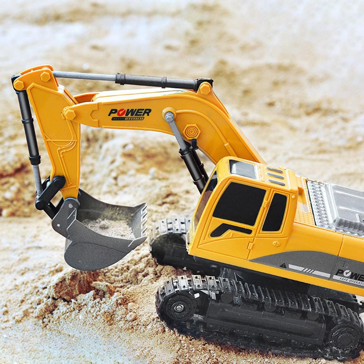 Excavator Remote Control Excavator Children Construction Vehicle Yellow