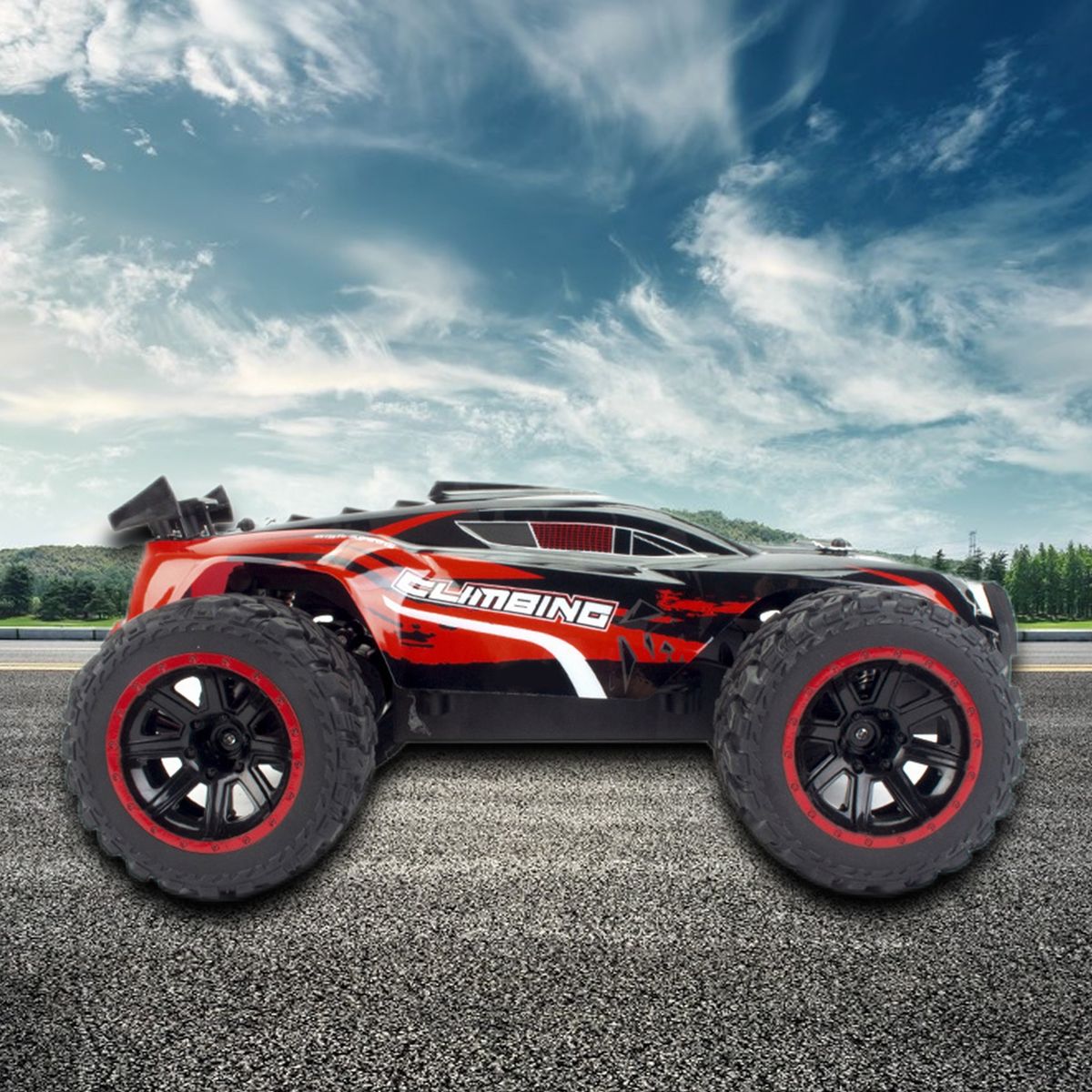 1 Set Car Toy Model Off-Road Racing Vehicle Toy RC Crawler Car Red