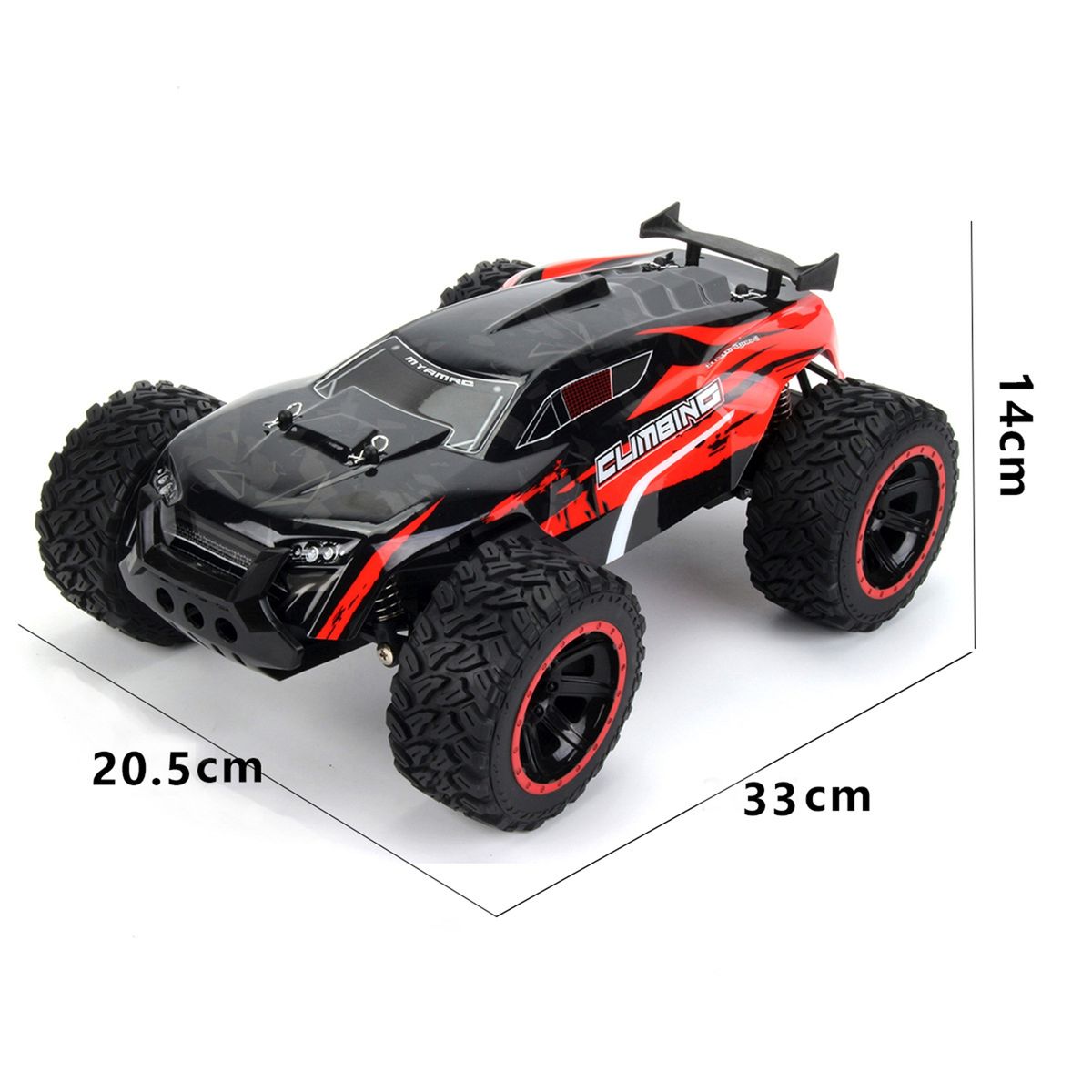 1 Set Car Toy Model Off-Road Racing Vehicle Toy RC Crawler Car Red