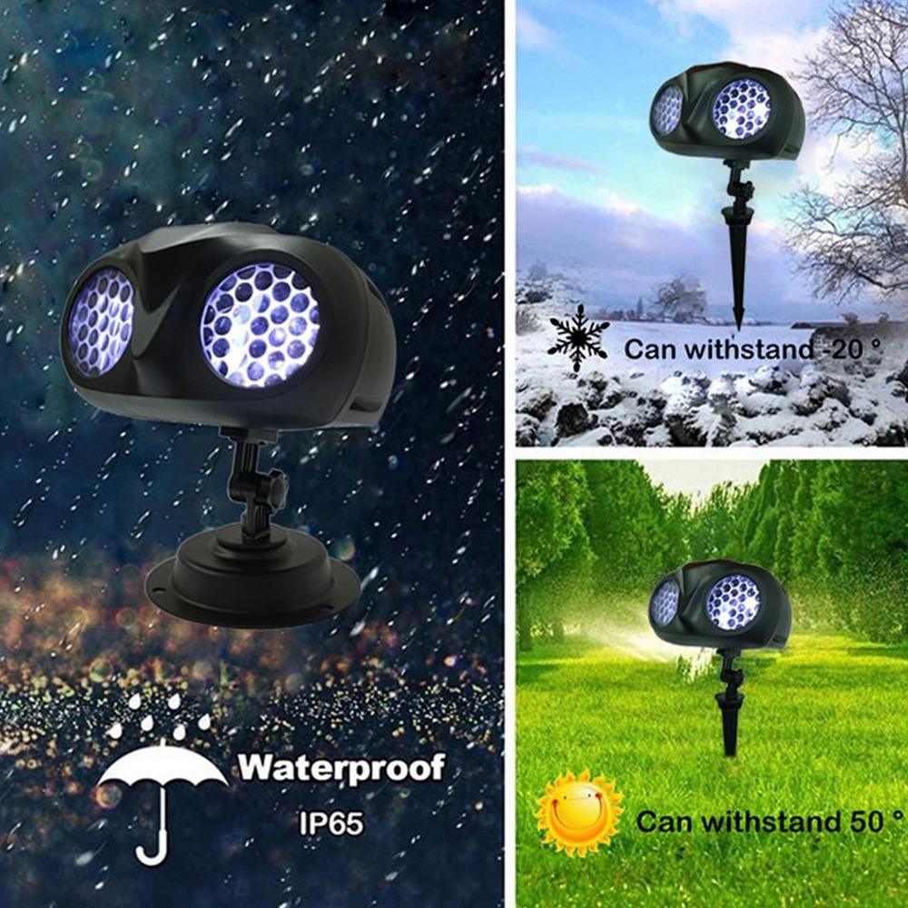 Smart Binocular Night Light Snow Projection Lamp Table Smart Universe 3D Lamp Colorful Binocular Projection Lamp-EU Plug