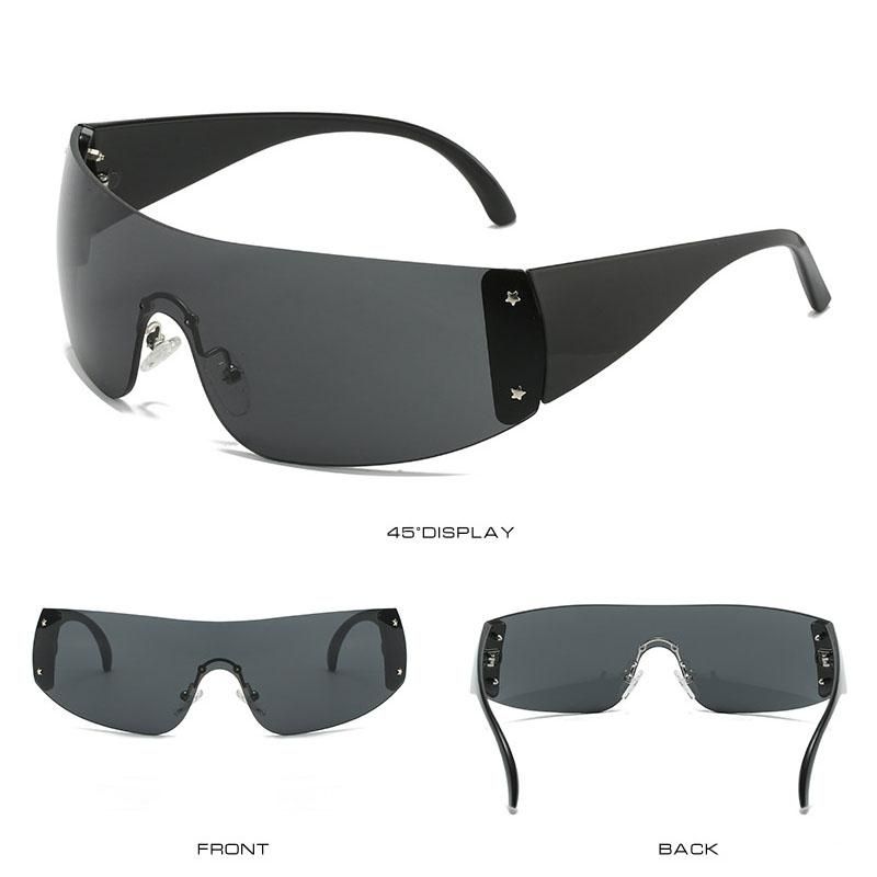 Luxury Brand Punk Sunglasses NEW Women One Piece Designer Sun Glasses UV400 Unisex Shades Eyewear Fashion Y2k Eyeglasses