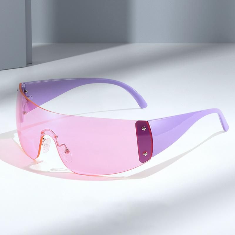 Luxury Brand Punk Sunglasses NEW Women One Piece Designer Sun Glasses UV400 Unisex Shades Eyewear Fashion Y2k Eyeglasses