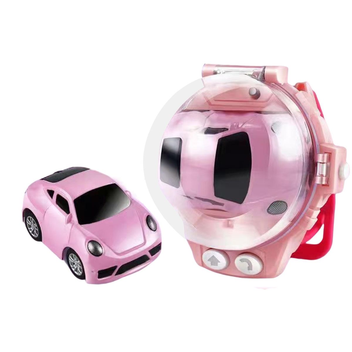 1 Set Mini Car Toy Cartoon Watch Remote Control Racing Car Toy F