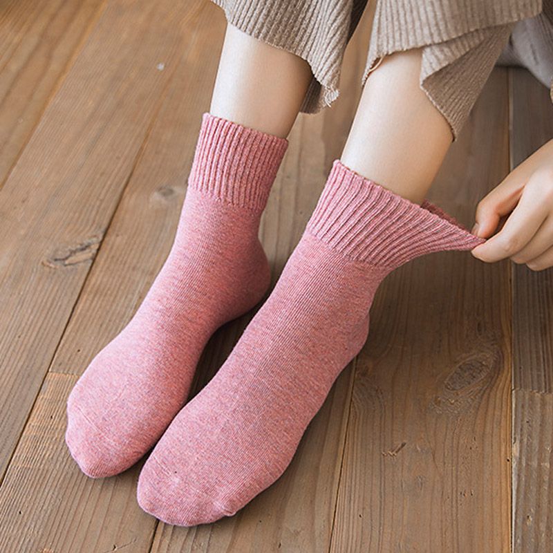 Women Cotton Socks,Casual Autumn Winter Socks 12 Pairs