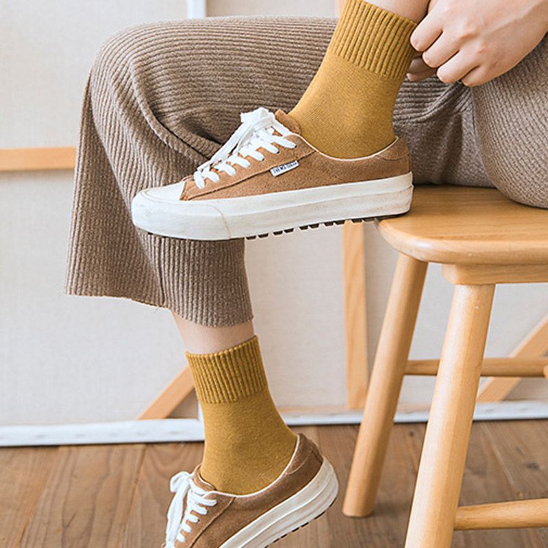 Women Cotton Socks,Casual Autumn Winter Socks 12 Pairs