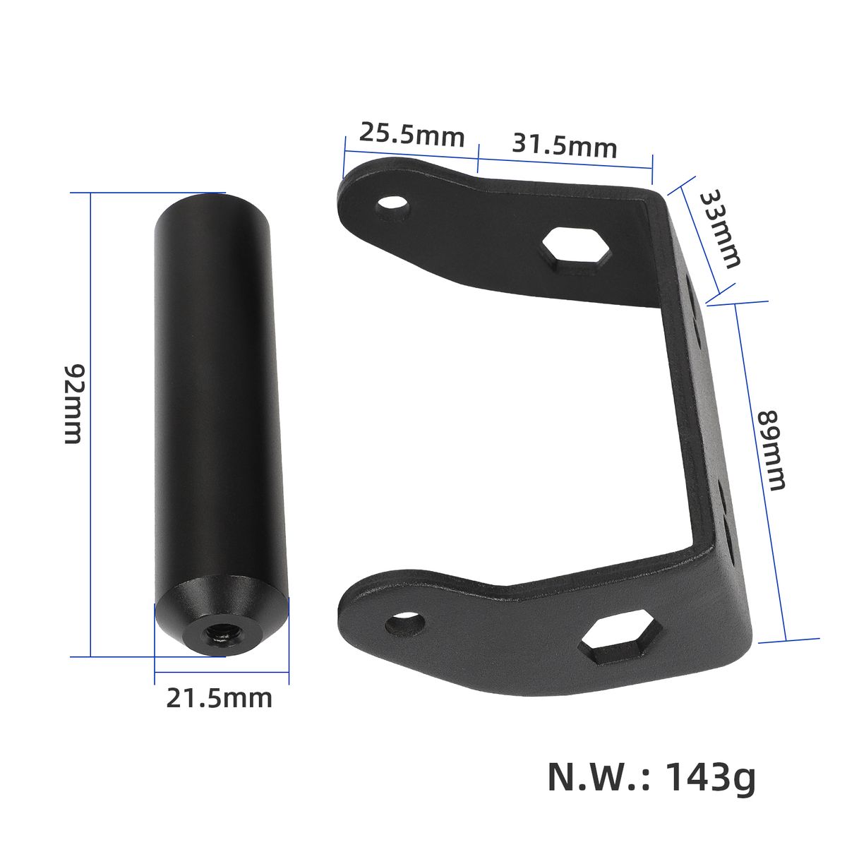 Handle Bar Rear Bracket Universal Handle Kit Aluminum