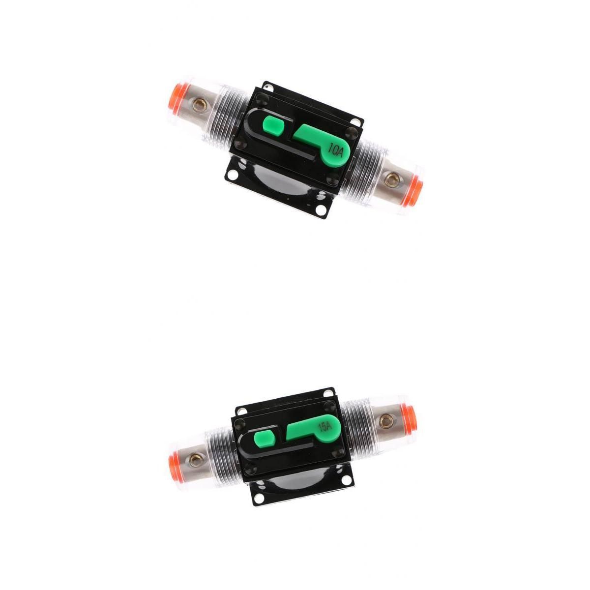12V/24V/32V DC Waterproof Circuit Breaker Reset Fuse 10Amp & 15Amp For