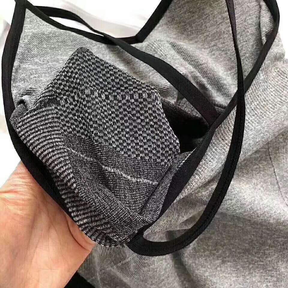 Grey And Black Quality Ladies Bra Camisole Top/Yoga Top