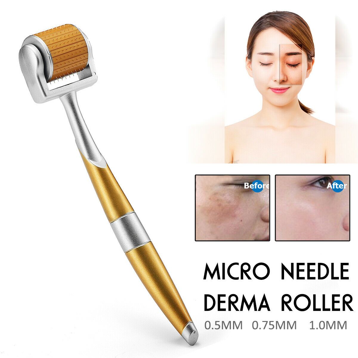 Mini Anti Ageing Needle Derma Roller Pen Titanium Skin