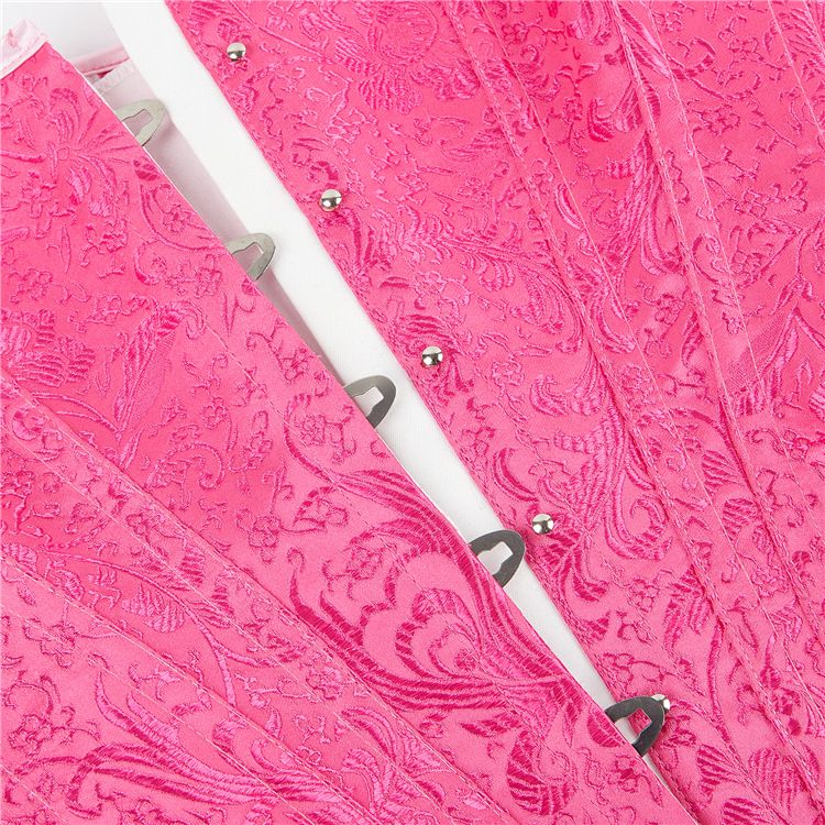 Corset Barbie Pink Retro U-neck Court Corset Waist