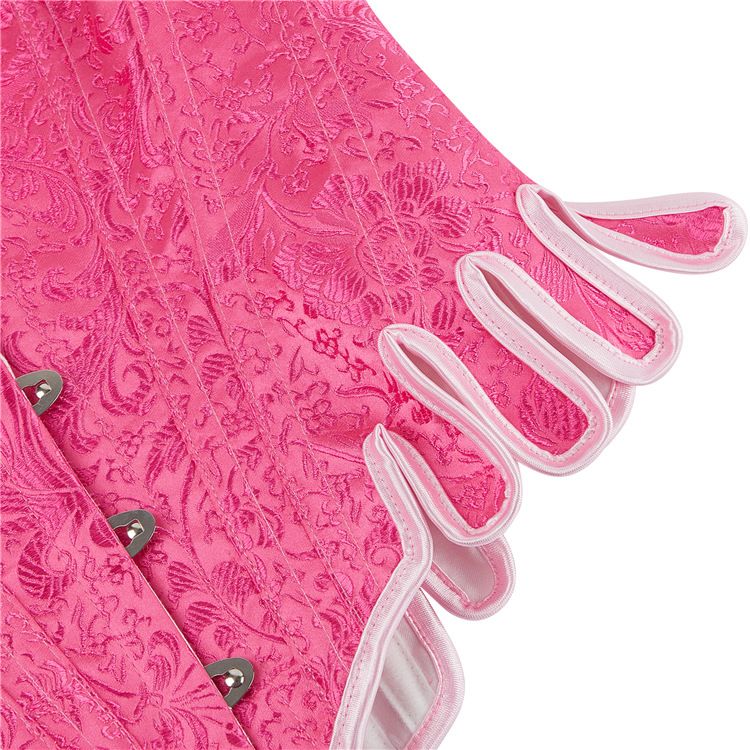 Corset Barbie Pink Retro U-neck Court Corset Waist