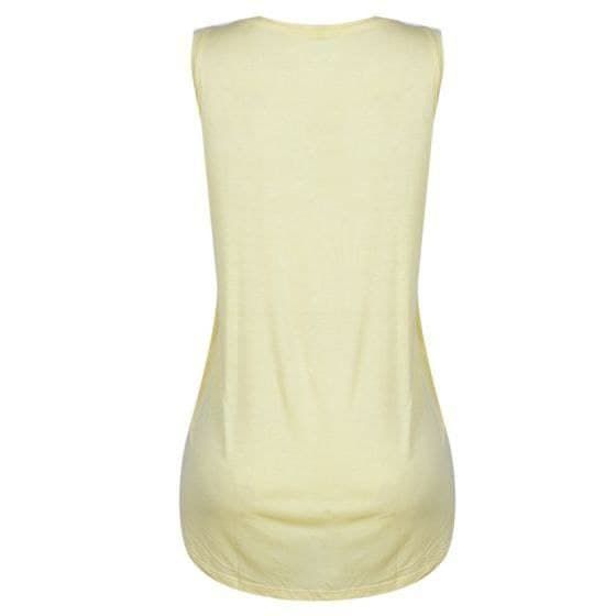 Mati Placket Tank Top-Corn