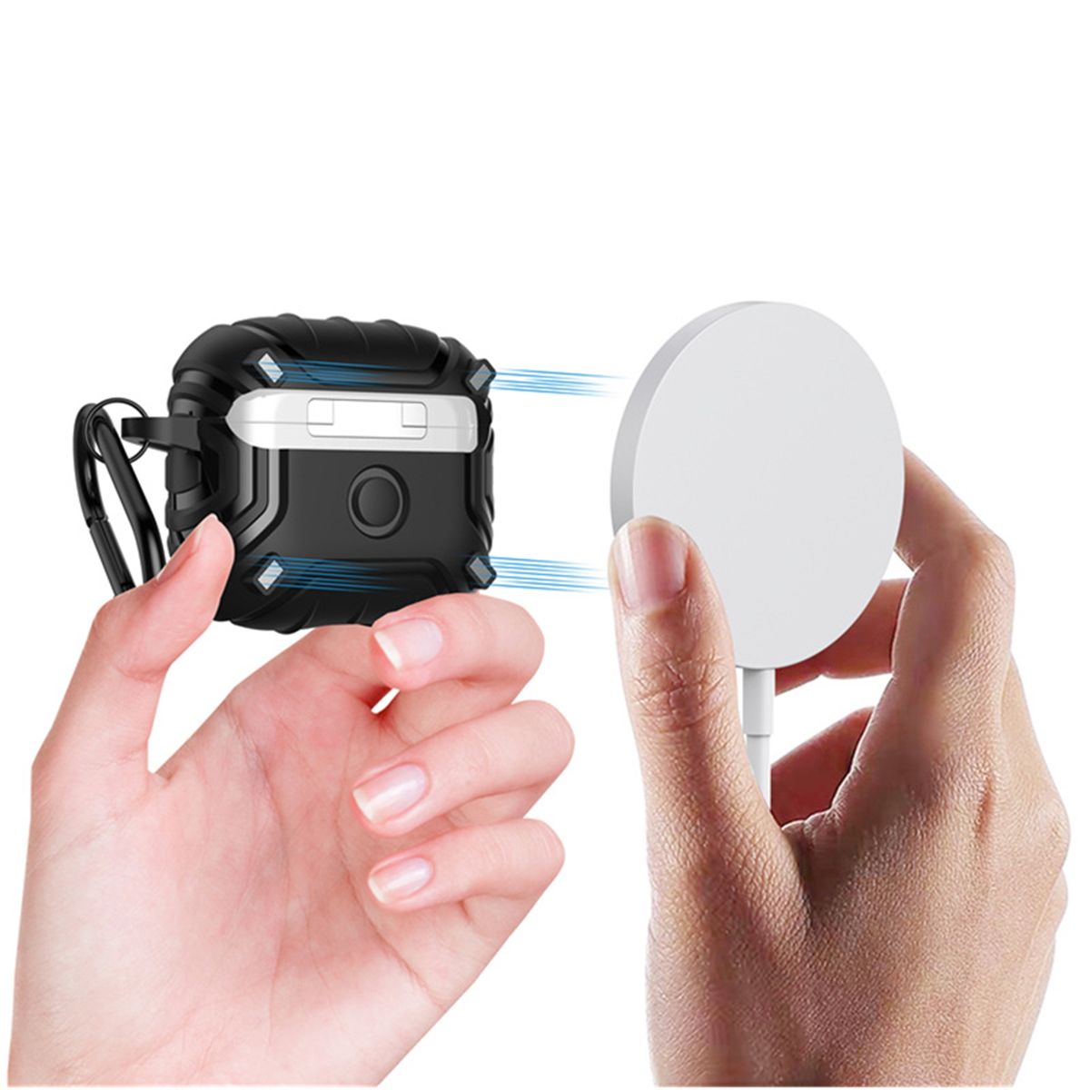 Earphone Protective Cover Wireless Earbuds Black Only Case