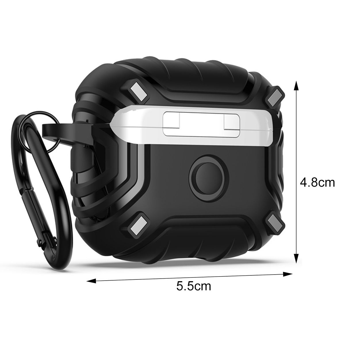 Earphone Protective Cover Wireless Earbuds Black Only Case