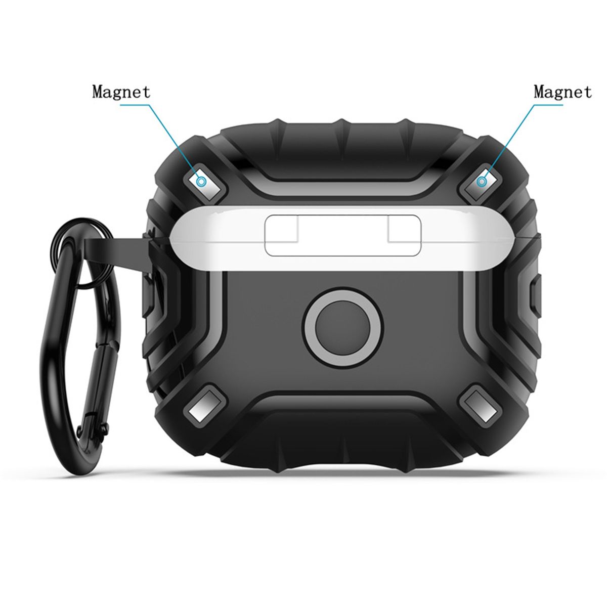 Earphone Protective Cover Wireless Earbuds Black Only Case