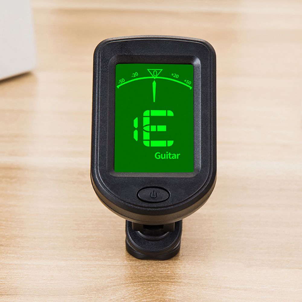 T-02 Guitar Tuner Clip-on Chromatic Digital LCD Display