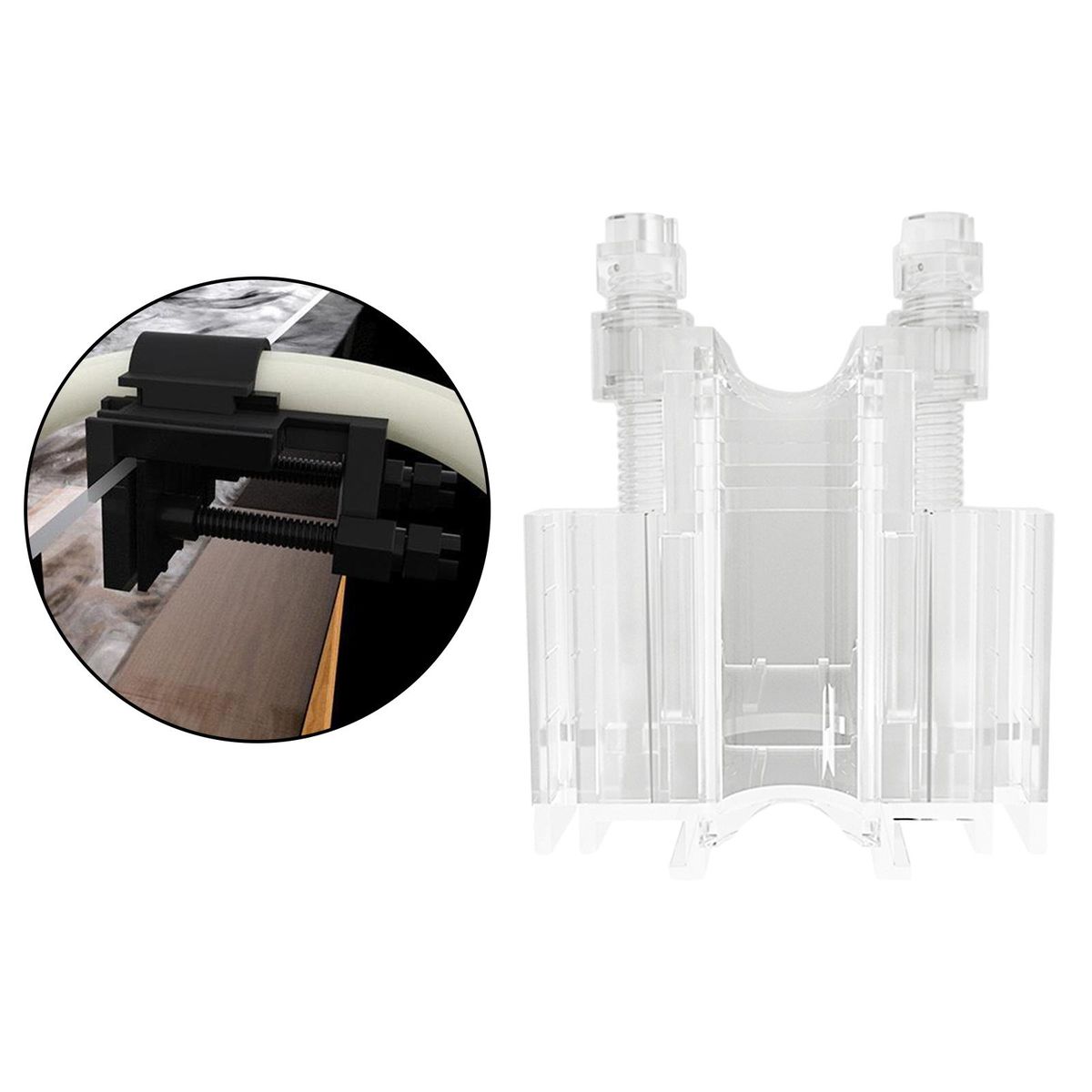Aquarium Tank Water Pipe Clamp Fixing Clip Mount Holder Clear
