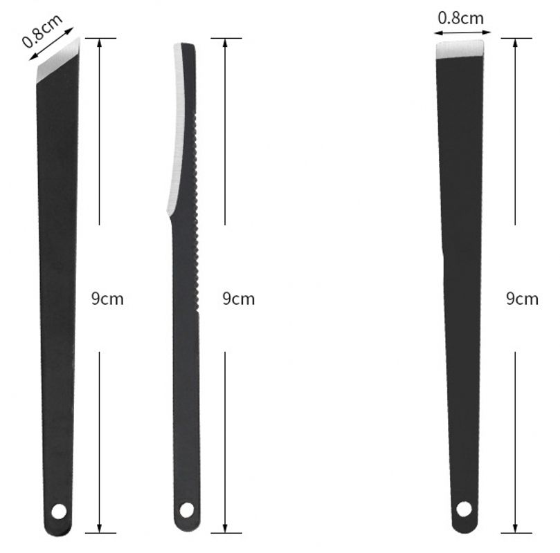 3pcs/set Manicure Pedicure Tools Stainless Steel Ingrown Toenail Correction Foot Callus File Blade Dead Skin Remover Nail