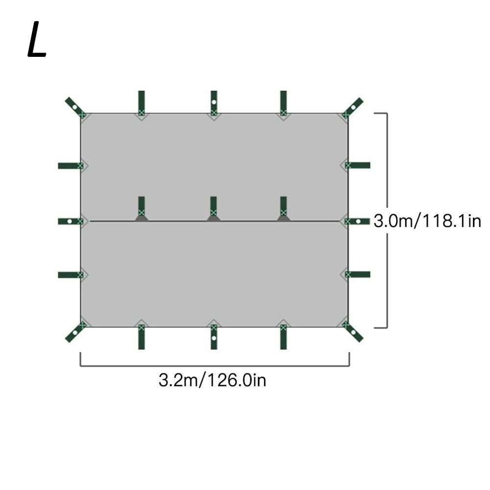 3.2x3m Awning Waterproof Tarp Tent Shade Folding Camping