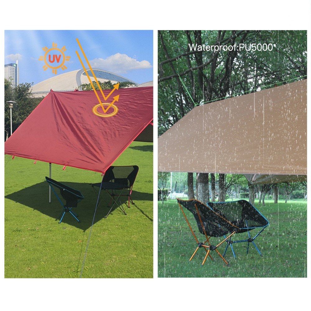 3.2x3m Awning Waterproof Tarp Tent Shade Folding Camping