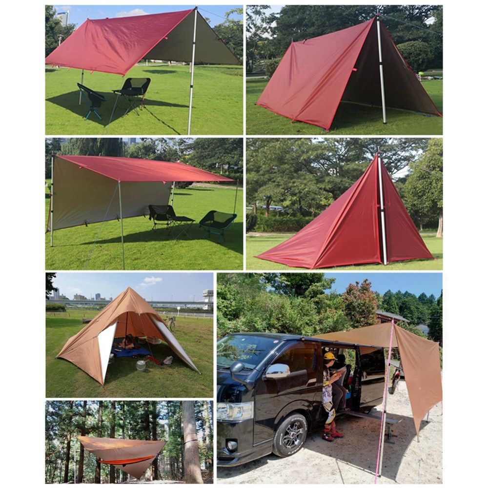 3.2x3m Awning Waterproof Tarp Tent Shade Folding Camping